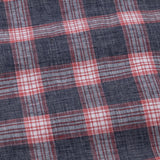 Venzia Grey And Red Check Cotton Shirt - John Ellies