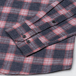 Venzia Grey And Red Check Cotton Shirt - John Ellies