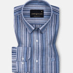 Venzia Grey And Red Check Cotton Shirt - John Ellies