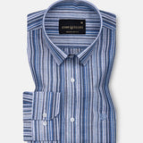 Venzia Grey And Red Check Cotton Shirt - John Ellies