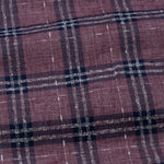 Venzia Maroon Check Linen Shirt - John Ellies