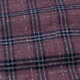 Venzia Maroon Check Linen Shirt - John Ellies