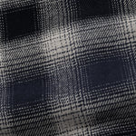 Venzia Black And Navy Check Heavy Cotton Shirt - John Ellies