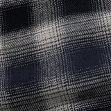Venzia Black And Navy Check Heavy Cotton Shirt - John Ellies