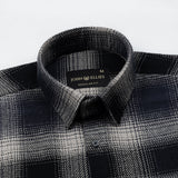 Venzia Black And Navy Check Heavy Cotton Shirt - John Ellies