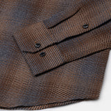 Venzia Brown Check Heavy Cotton Shirt - John Ellies
