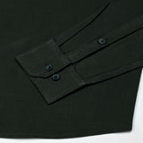 Ainsley Dark Green Plain Button Down Cotton Shirt - John Ellies