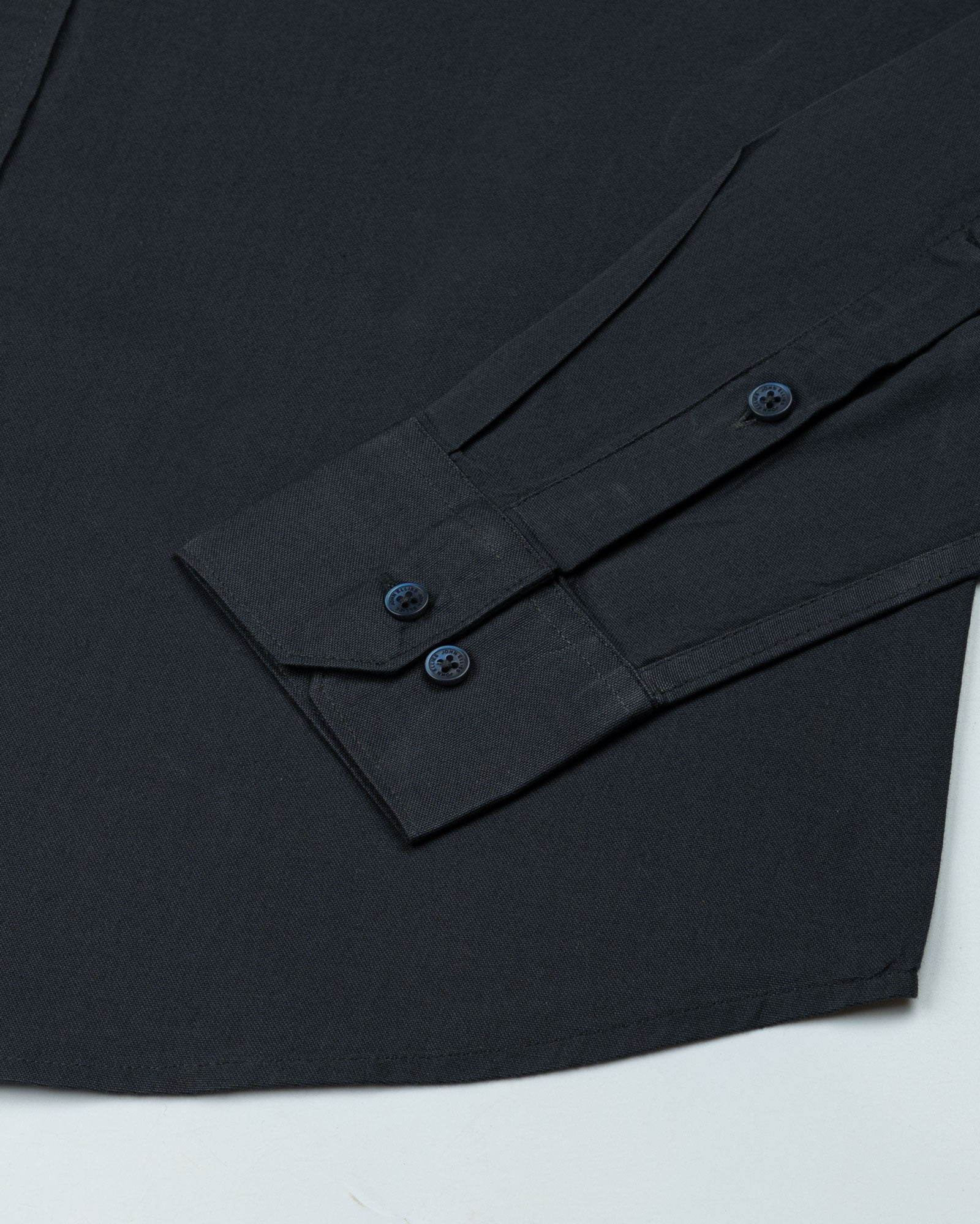 Ainsley Charcoal Grey Plain Button Down Cotton Shirt - John Ellies