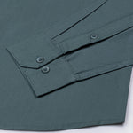 Ainsley Slate Teal Plain Button Down Cotton Shirt - John Ellies