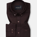 Ainsley Brown Plain Button Down Cotton Shirt - John Ellies