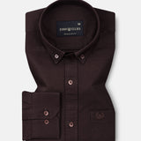 Ainsley Brown Plain Button Down Cotton Shirt - John Ellies