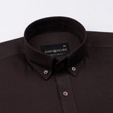 Ainsley Brown Plain Button Down Cotton Shirt - John Ellies