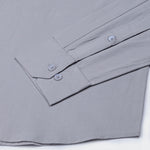 Ainsley Silver Plain Button Down Cotton Shirt - John Ellies