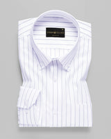 Navy Stripe Premium Cotton Men's Formal Shirt