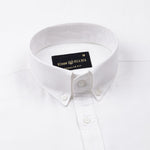 Ainsley White Plain Button Down Cotton Shirt - John Ellies