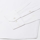Ainsley White Plain Button Down Cotton Shirt - John Ellies