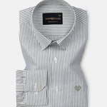 Wexford Green Stripes Oxford Cotton Shirt - John Ellies