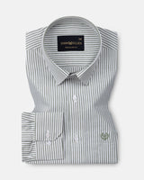 Wexford Green Stripes Oxford Cotton Shirt