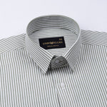 Wexford Green Stripes Oxford Cotton Shirt - John Ellies