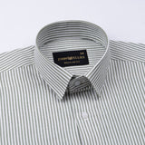 Wexford Green Stripes Oxford Cotton Shirt - John Ellies