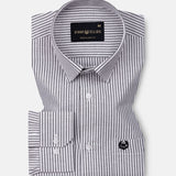 Wexford Black Stripes Oxford Cotton Shirt - John Ellies