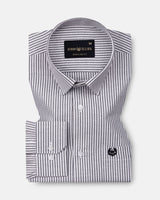 Wexford Black Stripes Oxford Cotton Shirt