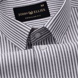 Wexford Black Stripes Oxford Cotton Shirt - John Ellies