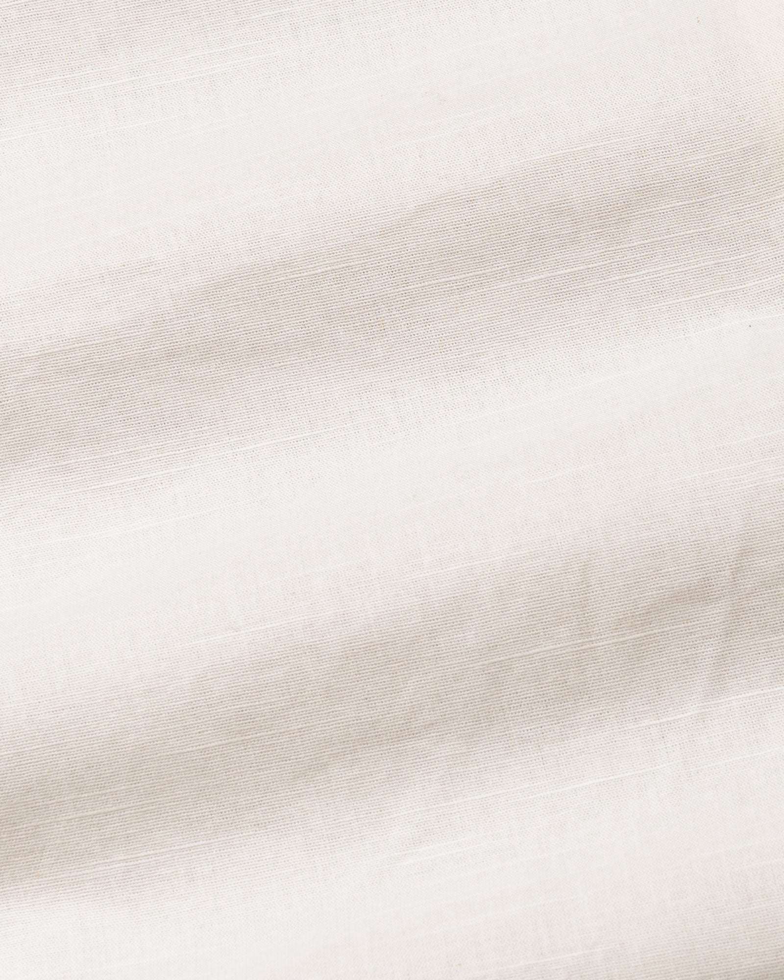 Rance Off White Plain Linen Button Down Shirt - John Ellies