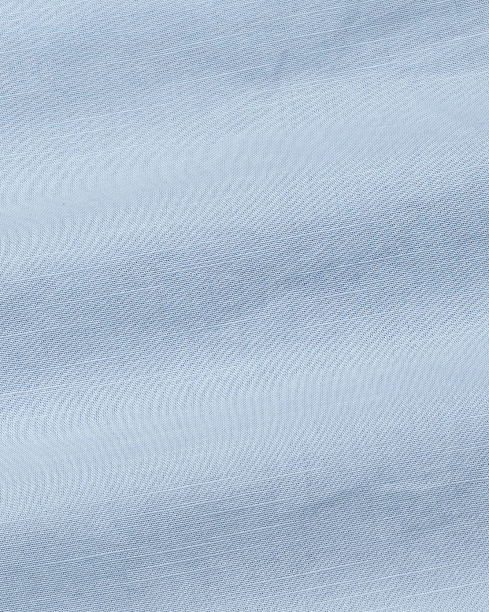 Rance Sky Blue Plain Linen Button Down Shirt - John Ellies