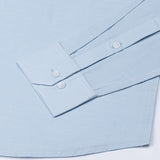 Rance Sky Blue Plain Linen Button Down Shirt - John Ellies