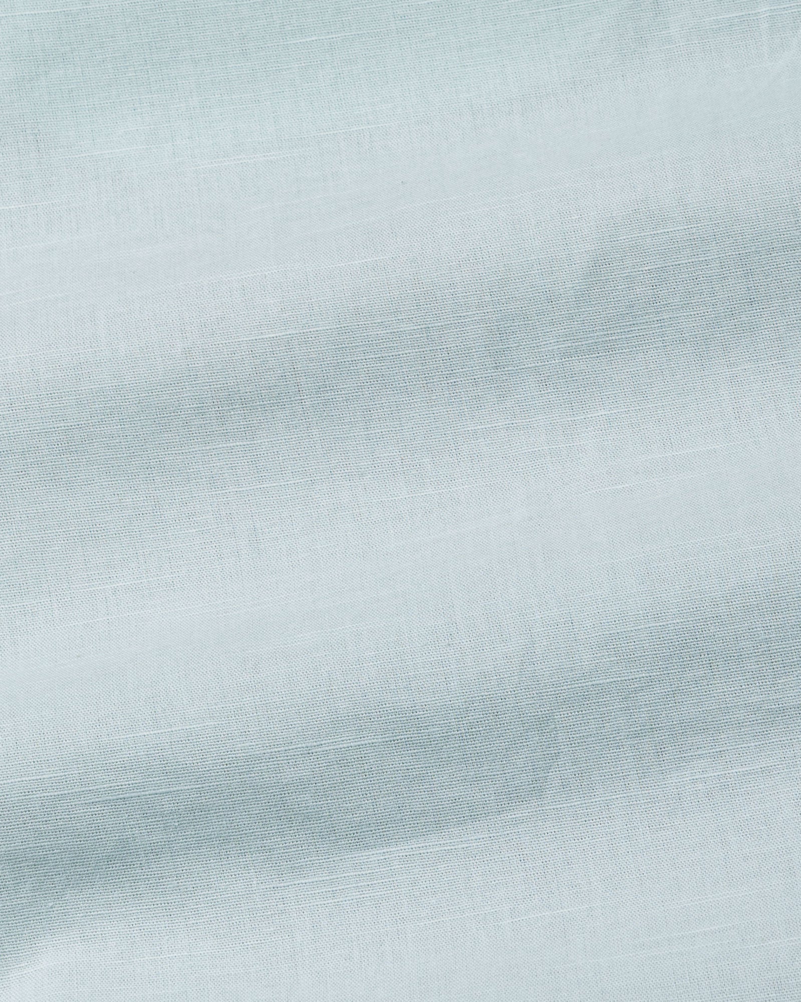 Rance Cyan Plain Linen Button Down Shirt - John Ellies