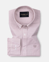 Rance Dusty Pink Plain Linen Button Down Shirt