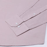 Rance Dusty Pink Plain Linen Button Down Shirt - John Ellies