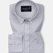 Rance Silver Plain Linen Button Down Shirt - John Ellies