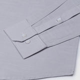 Rance Silver Plain Linen Button Down Shirt - John Ellies