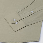 Rance Olive Plain Linen Button Down Shirt - John Ellies