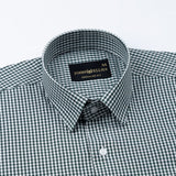 Harmes Green Check Oxford Cotton Shirt - John Ellies