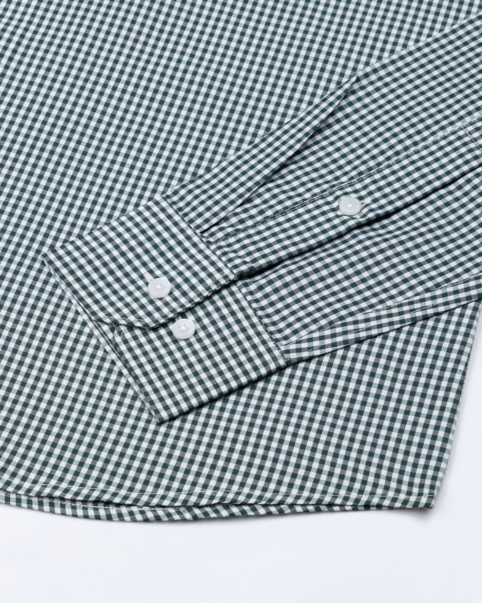 Harmes Green Check Oxford Cotton Shirt - John Ellies