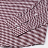 Harmes Maroon Check Oxford Cotton Shirt - John Ellies