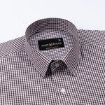 Harmes Brown Check Oxford Cotton Shirt - John Ellies