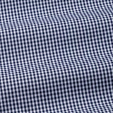 Harmes Navy Blue Check Oxford Cotton Shirt - John Ellies