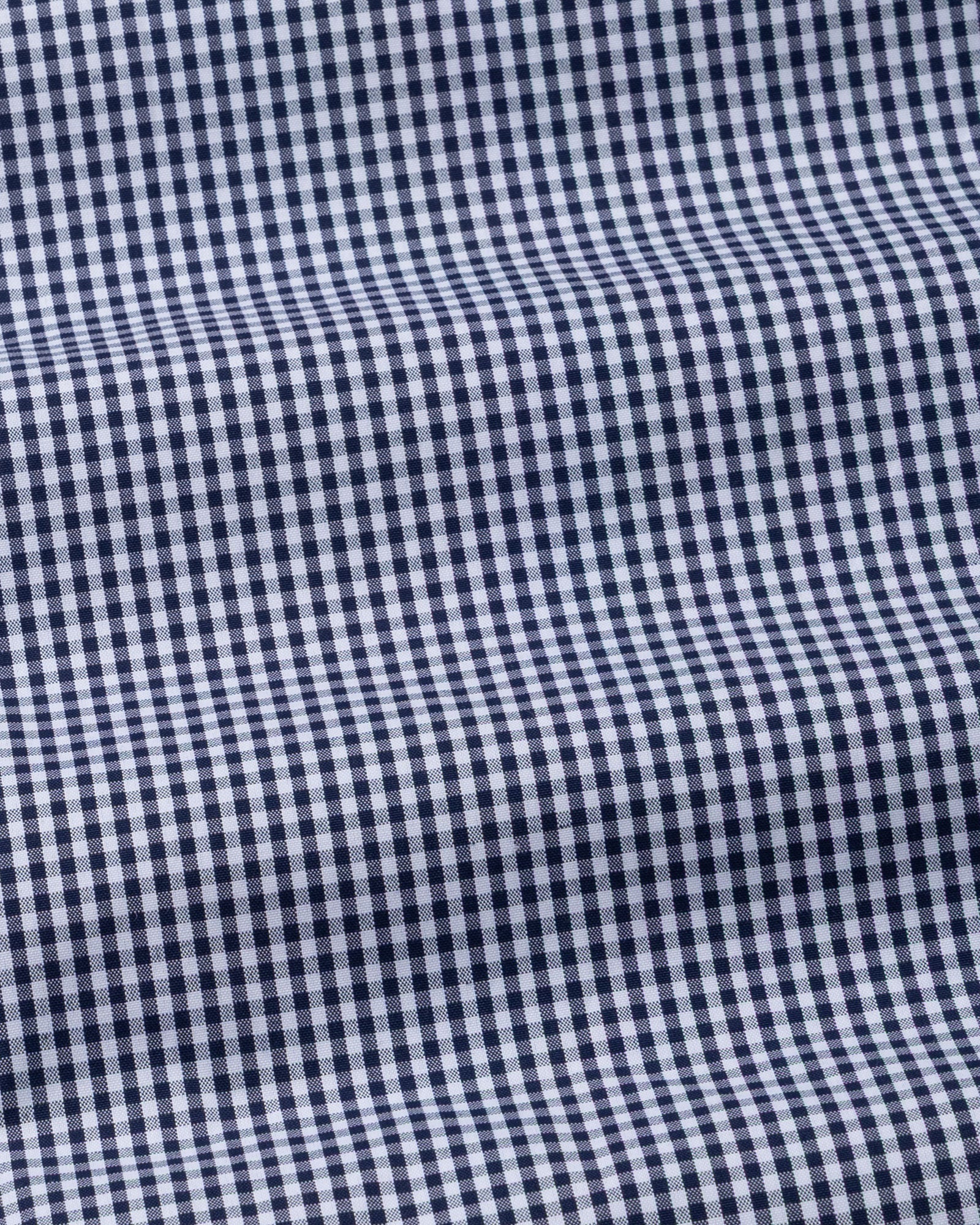 Harmes Navy Blue Check Oxford Cotton Shirt - John Ellies