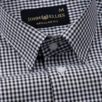 Harmes Black Check Oxford Cotton Shirt - John Ellies