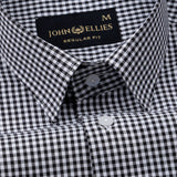 Harmes Black Check Oxford Cotton Shirt - John Ellies