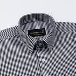 Harmes Black Check Oxford Cotton Shirt - John Ellies