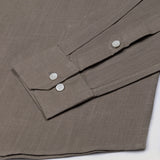 Bellmont Stone Brown Plain Luxurious Linen Button Down Shirt