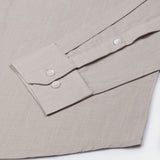 Bellmont Tan Plain Luxurious Linen Button Down Shirt