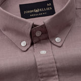 Bellmont Dusty Pink Plain Luxurious Linen Button Down Shirt