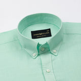 Bellmont Mint Green Plain Luxurious Linen Button Down Shirt