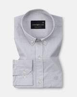 Bellmont Silver Plain Luxurious Linen Button Down Shirt